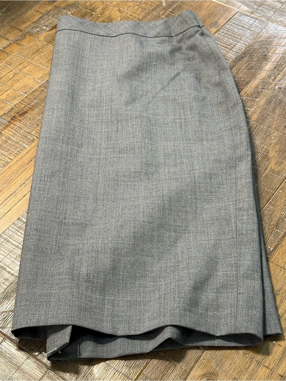 Lands' End Women's Gray Pencil Skirt - Sleek Workwear